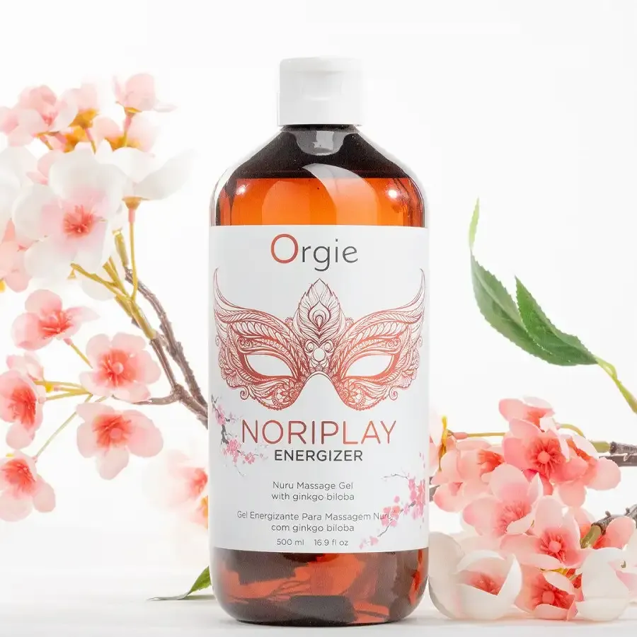 Гель для NURU-масажу Orgie – Noriplay Energizer (500 мл), екстракт гінкго білоба, захисне простирадло Львов - изображение 4
