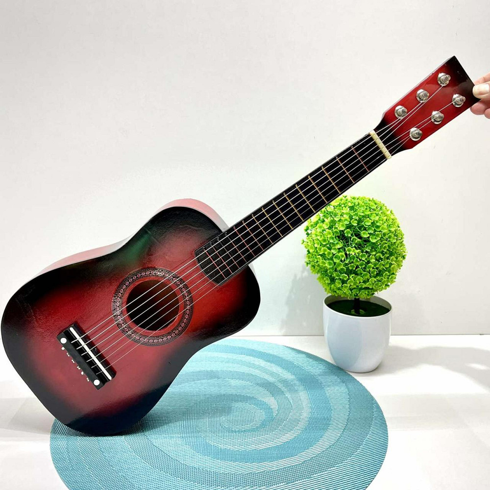 Гітара дерев'яна дитяча 6 струн Червона (M 1369) Чернигов - изображение 1