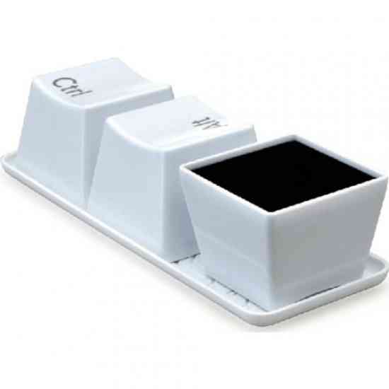 Оригинальные чашки кнопки Ctrl Alt Del white Винница