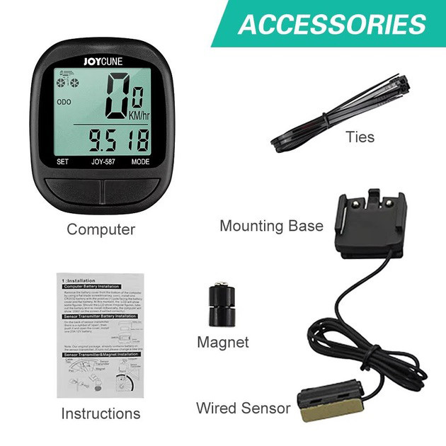 Велокомпьютер SD-587 водонепроницаемый проволочный спидометр одометр велосипедный компьютер MY-10 Львов - изображение 4