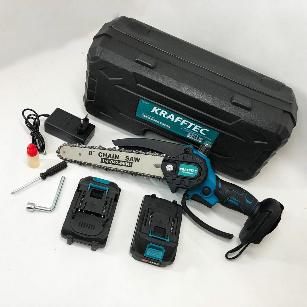 Цепные электропилы по дереву Krafftec, АКБ пила ножевка для сада, Хорошая аккумуляторная пила BC-44 Львов - изображение 9