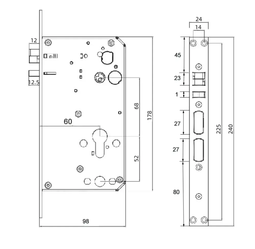 Розумний дверний біометричний замок SEVEN LOCK SL-7775BF black Київ - фото 7