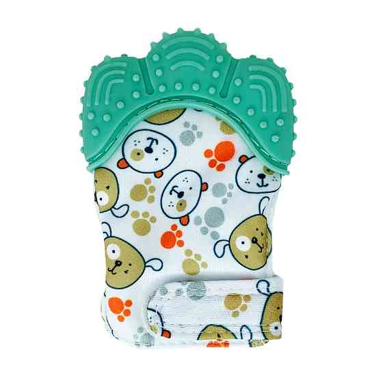 Прорізувач-рукавичка "Лапка" MGZ-0412 (Turquoise) на липучці Вінниця