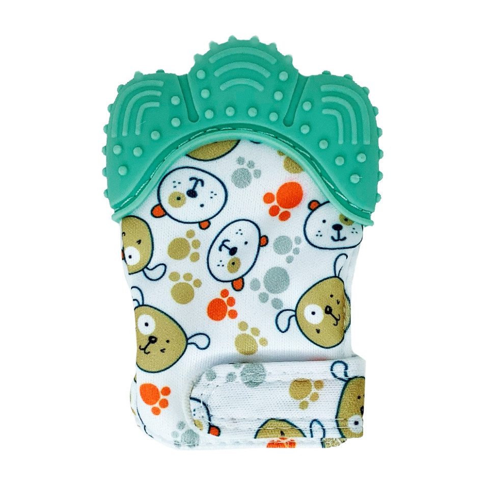 Прорізувач-рукавичка "Лапка" MGZ-0412 (Turquoise) на липучці Вінниця - фото 1