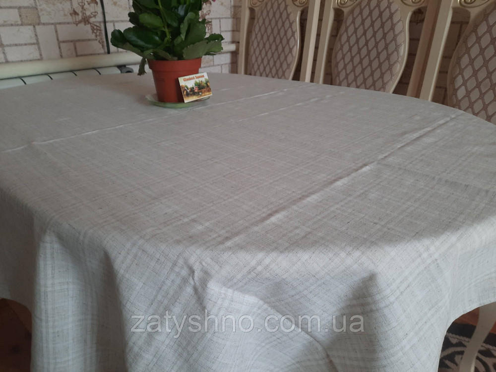 Лянная скатерть 120*134 Киев - изображение 1