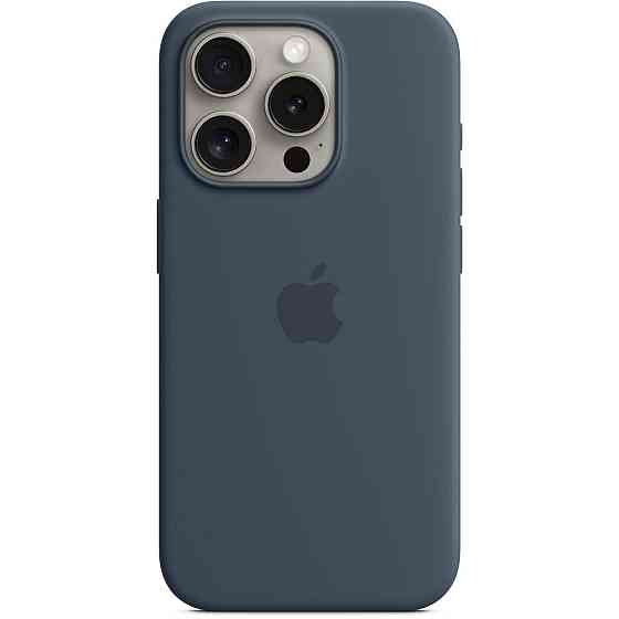 Чохол-накладка Apple Silicone Case with MagSafe для Apple iPhone 15 Pro Storm Blue (MT1D3) ( 13741 ) Харків