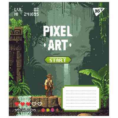 Зошит Yes Pixel art 12 аркушів лінія (767228) Вінниця