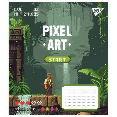Зошит Yes Pixel art 12 аркушів лінія (767228) Вінниця - фото 5
