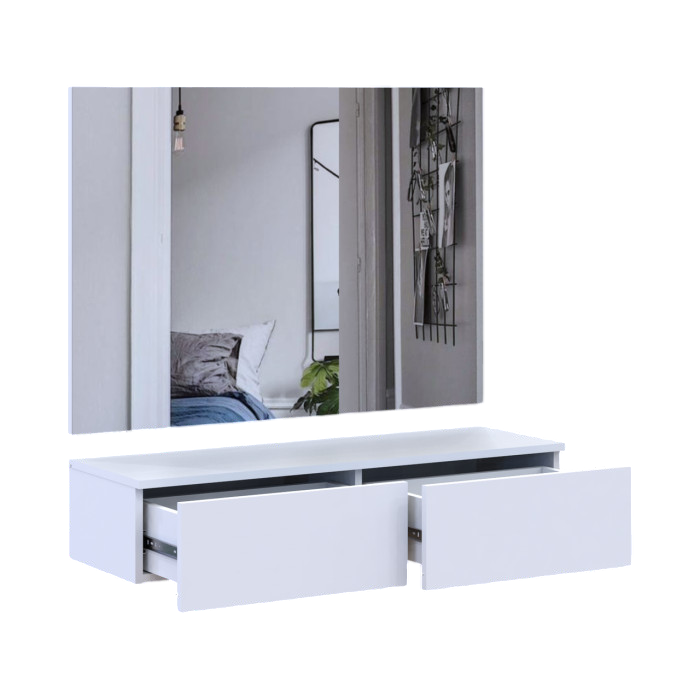 Комплект мебели Doros Левия + зеркало Белый 100х32х100 (42005235) Львов - изображение 3