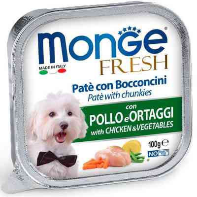 Консервы для собак Monge DOG FRESH курица с овощами 100 г (8009470013031) Винница