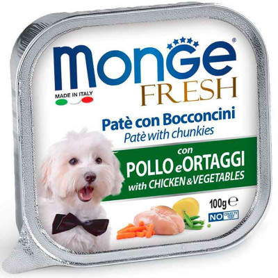 Консервы для собак Monge DOG FRESH курица с овощами 100 г (8009470013031) Винница - изображение 1