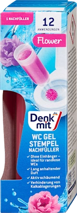 Denkmit WC-Reiniger Gel Stempel Flower Nachfüllpack 1 St Сменный набор геля для чистки унитаза со штампом и цветком Львов