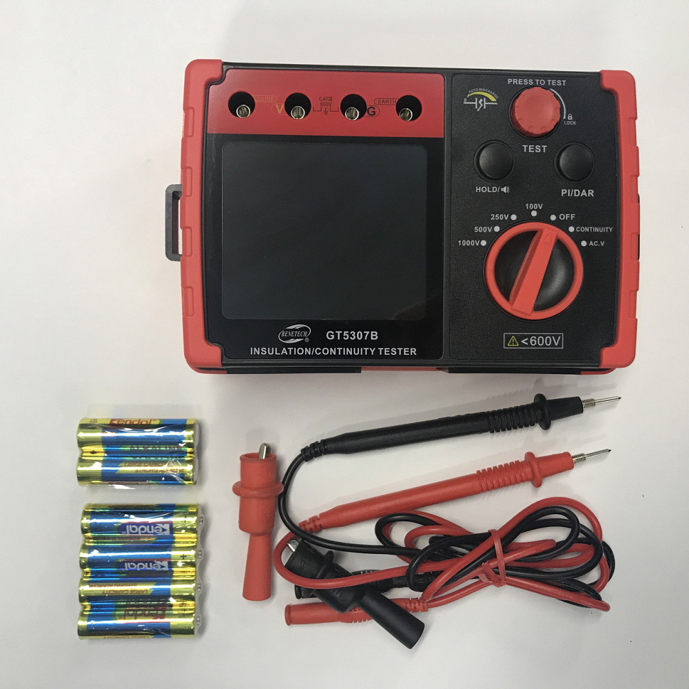Тестер для опору ізоляції (мегаомметр) (0-5,5 ГΩ) BENETECH GT5307B Одеса - фото 4