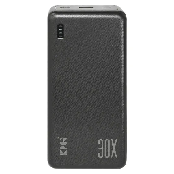 Повербанк KP KP-34 30000 мА·год 22,5 Вт швидка зарядка Power Bank з LED дисплеєм чорний Одеса