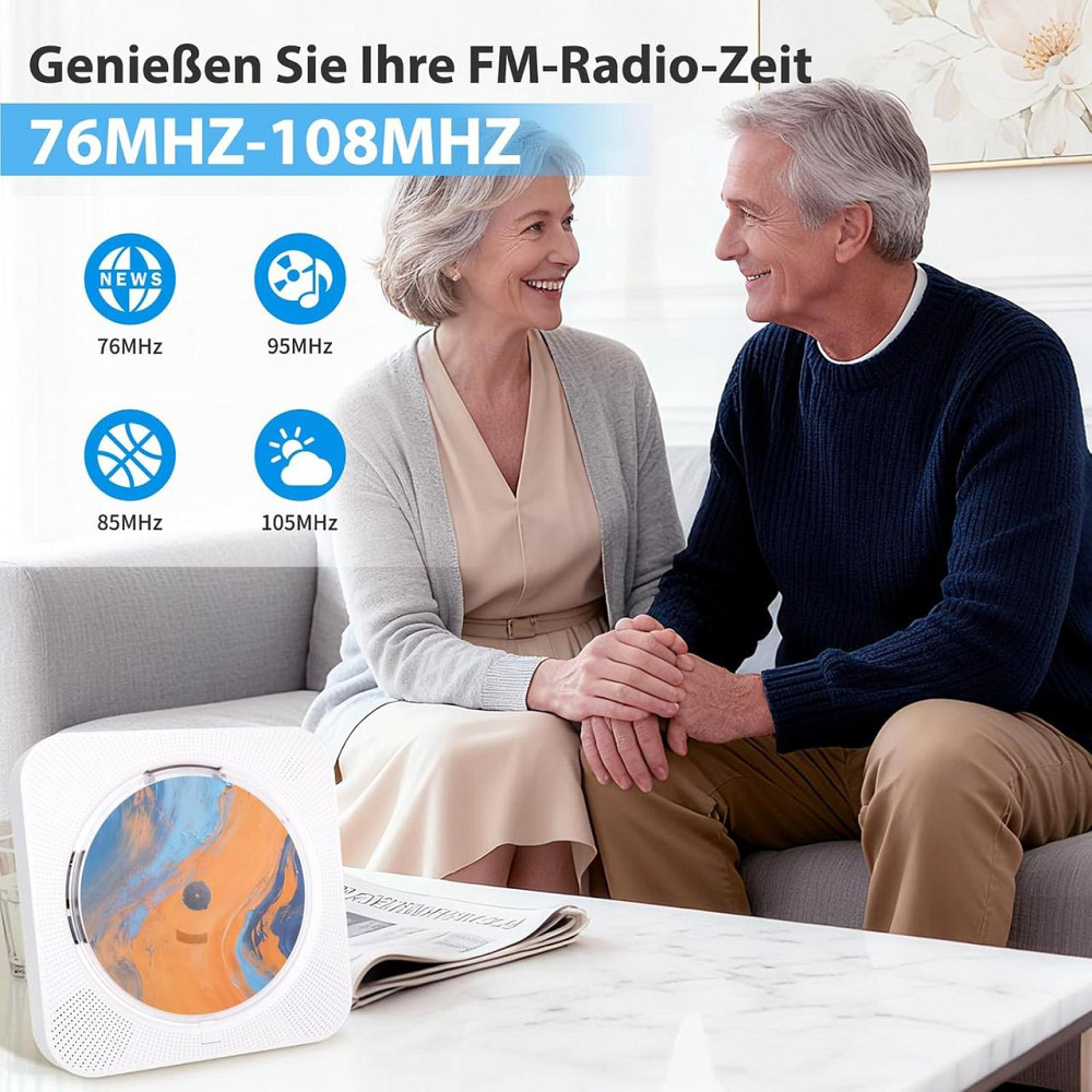 Уцінка! Аудіосистема KC-718 CD-плеер, USB, Bluetooth з вбудованими динаміками Дніпро - фото 7