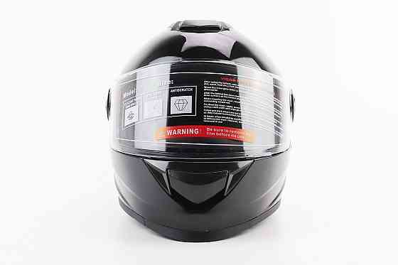 Шолом інтеграл, закритий BLD-М65 L (59-60см), ЧОРНИЙ глянець Киев