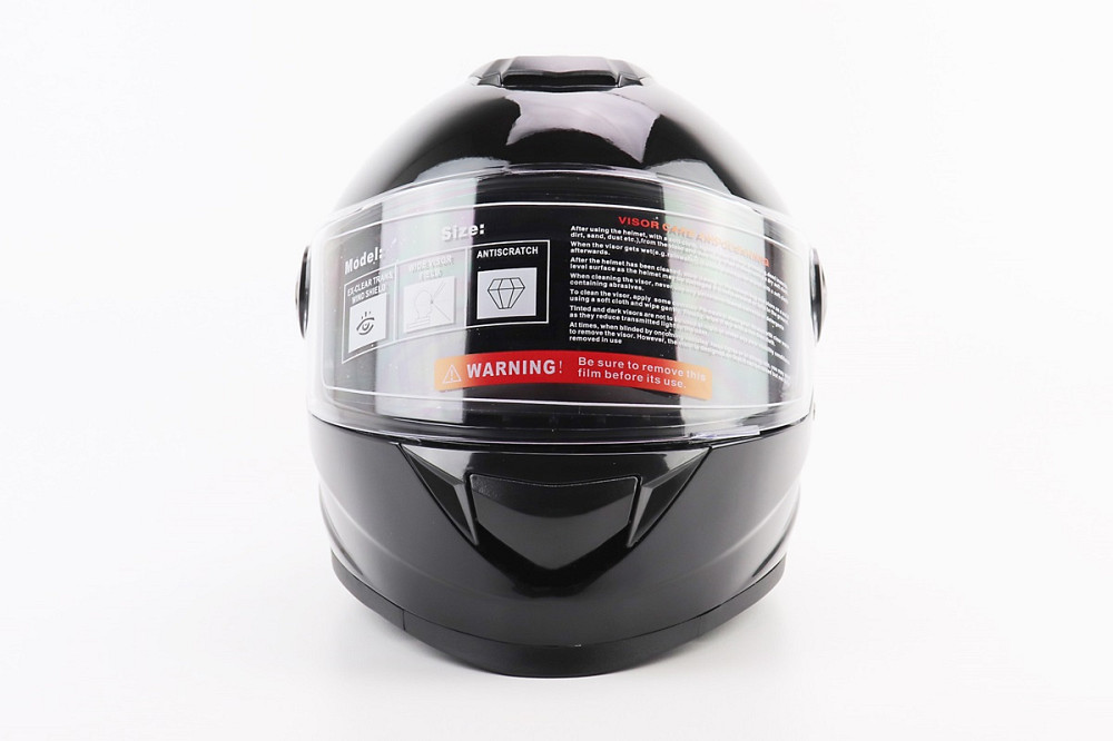 Шолом інтеграл, закритий BLD-М65 L (59-60см), ЧОРНИЙ глянець Київ - фото 4