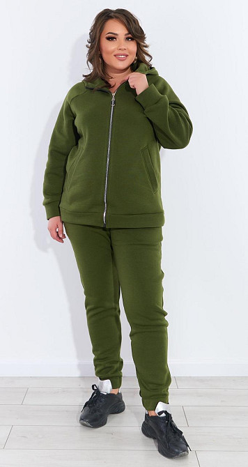 Комфортный тёплый костюм на змейке (52-54) Киев - изображение 2