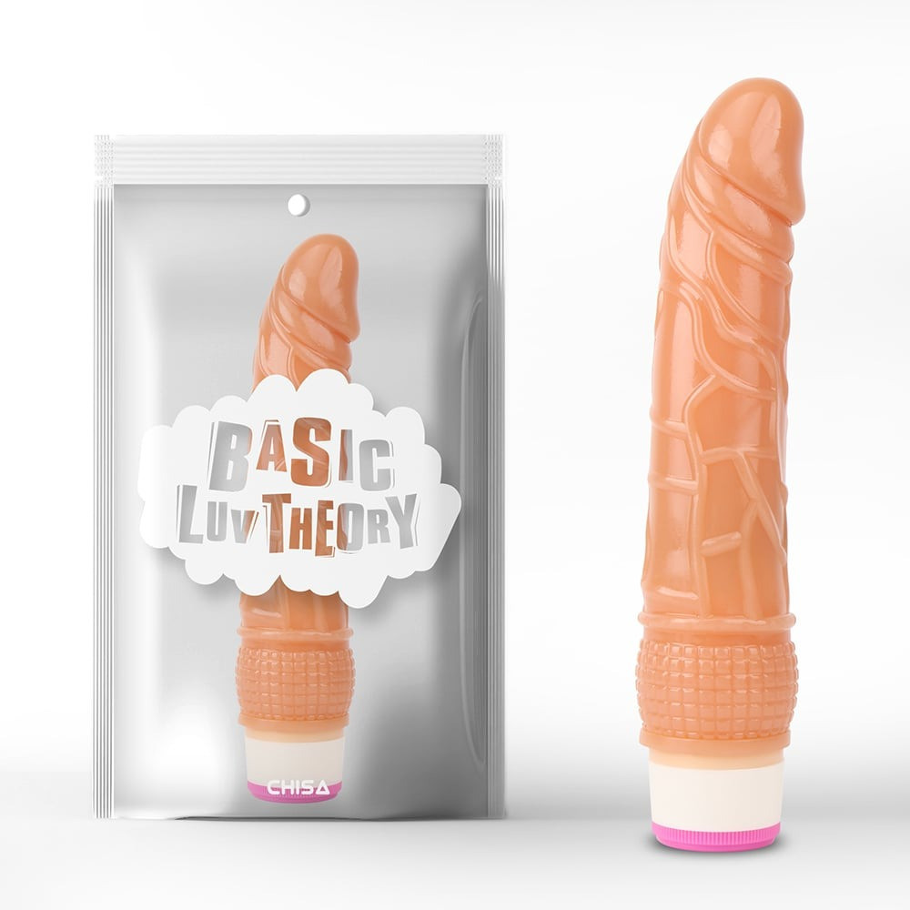 Вибратор реалистичный Chisa Basic Luv Theory на батарейках, бежевый Sex Aura Киев - изображение 2