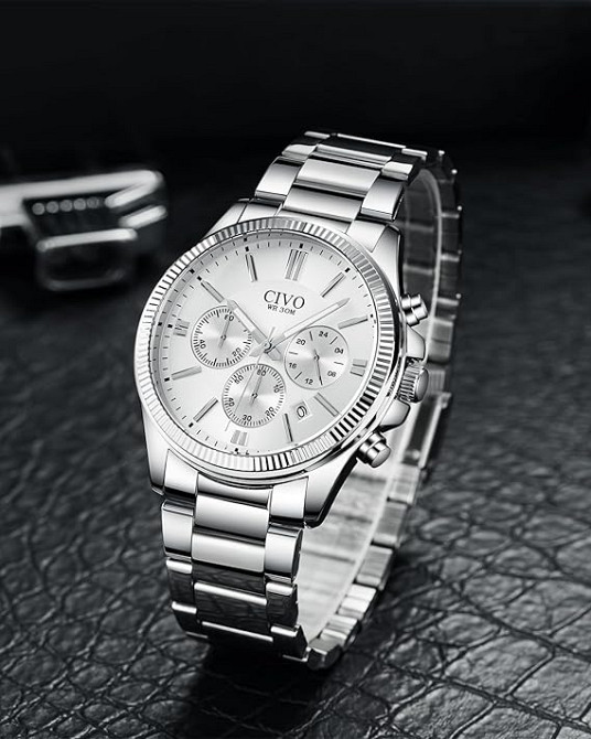 Чоловічий наручний годинник CIVO 8351 Silver Луцьк - фото 2