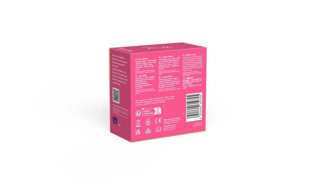 Смарт-вибратор для пар We-Vibe Sync Lite Pink, 10 виброрежимов, можно совмещать с проникающим сексом Sex Aura Киев - изображение 10