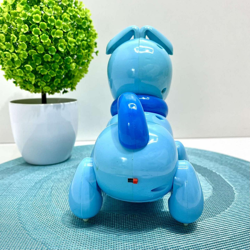 Собачка інтерактивна Limo Toy їздить світиться махає головою та хвостом Блакитна (EM 070 A) Чернігів - фото 4