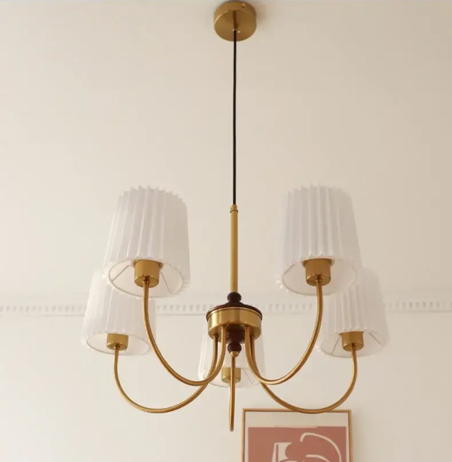 Світлодіодна люстра Симфонія 5023 (Золота) на 5 плафонів Вінниця - фото 2