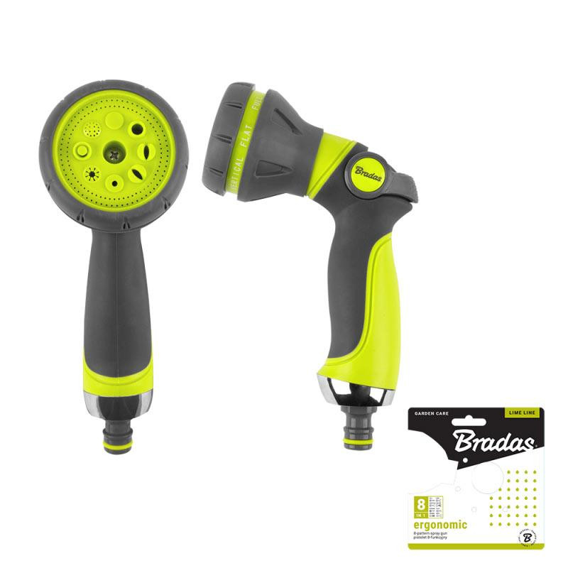 Пістолет для поливу городу 8-функціональний LE-5114 BRADAS Польща Київ - фото 1