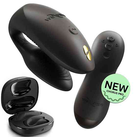 Вибратор для пар We-Vibe Chorus Pro Satin Blackс пультом и приложением, черный Sex Aura Киев