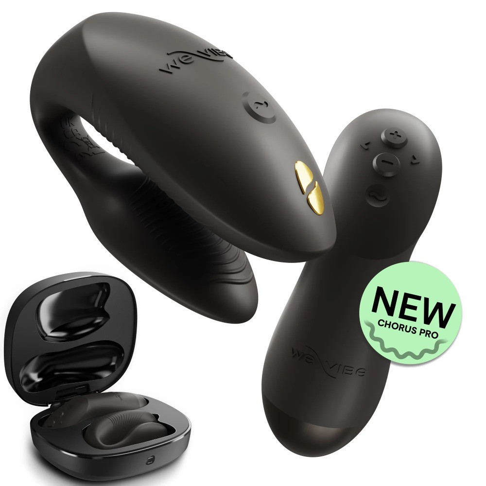 Вибратор для пар We-Vibe Chorus Pro Satin Blackс пультом и приложением, черный Sex Aura Киев - изображение 1