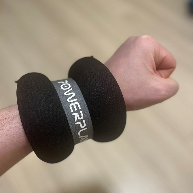 Манжети для ніг та рук PowerPlay PP-4349 Ankle/Wrist Weights (2шт.*2 kg) (пара) Чорні Кам'янське - фото 8