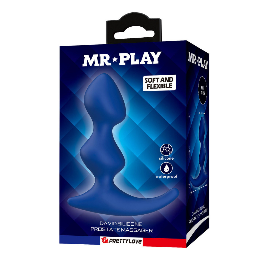 Массажер простаты Mr. Play David Silicone Prostate Massager Sex Aura Киев - изображение 8