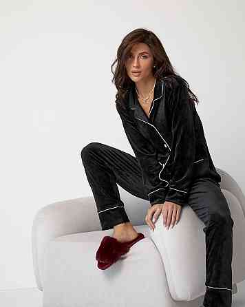 ​​​​​​​Жіночий домашній плюшевий костюм Кремовий M Харків