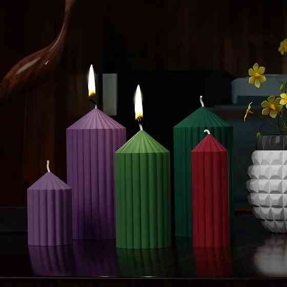 Силиконовая форма для изготовления свечей 8.4 x 6.7cm 