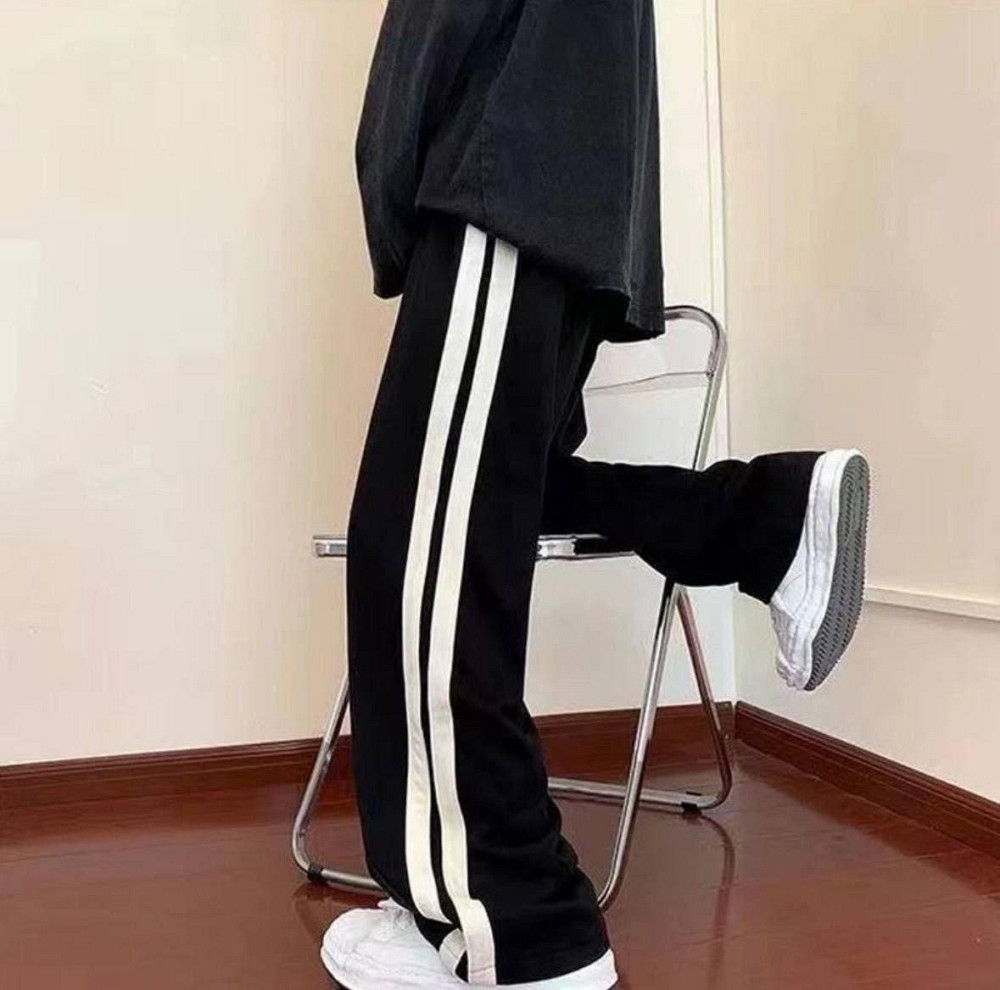 Унисекс брюки оверсайз кроя с лампасами двунить Одесса - изображение 7