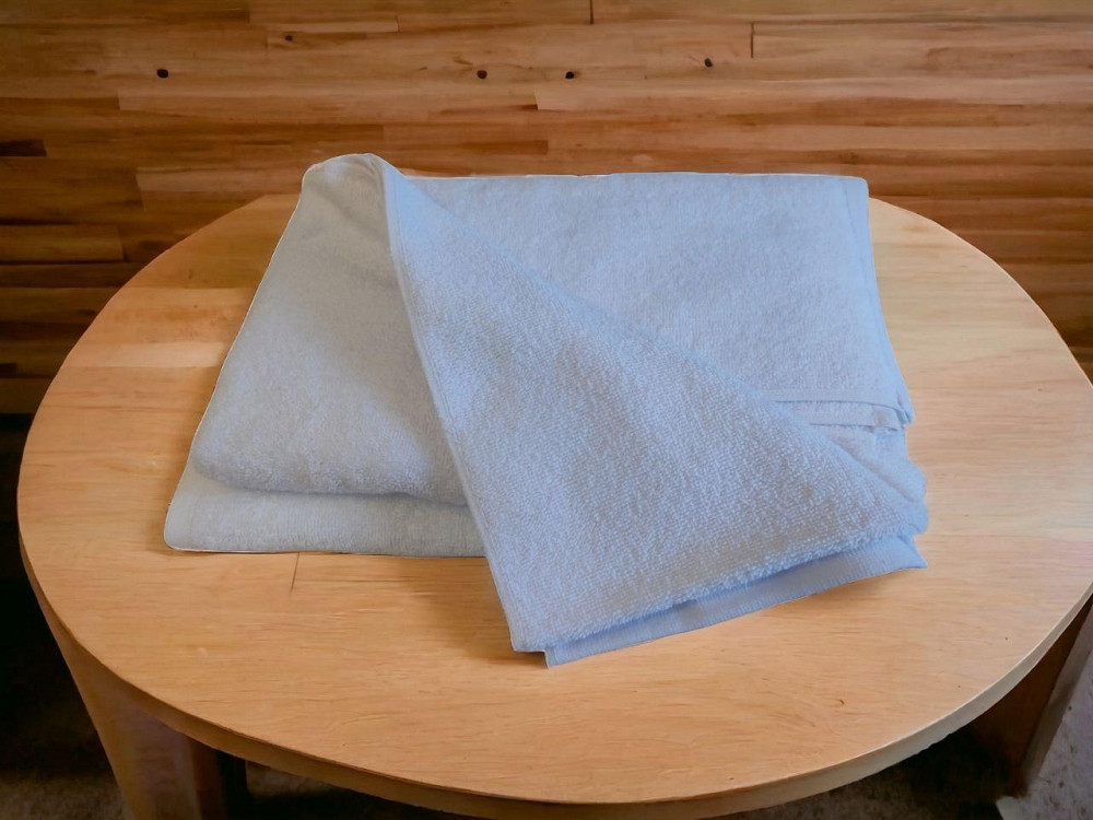 Полотенце махровое 70×140 банное, белое, пл. 400 Киев - изображение 3