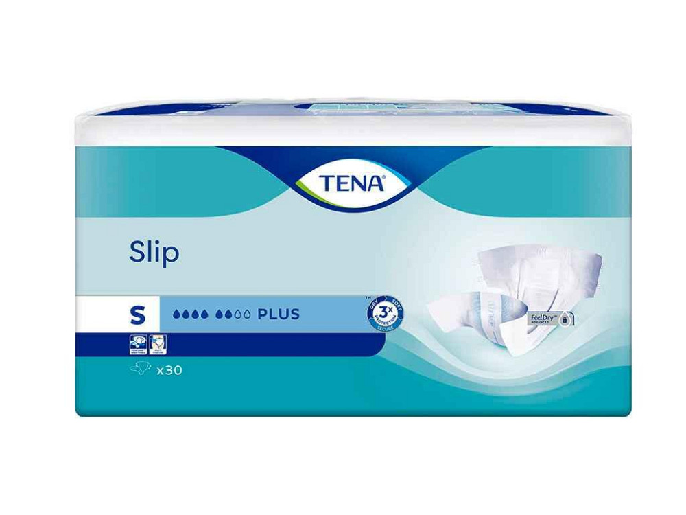 Підгузки дорослі 6крап. Slip Plus Small S 30 шт ТМ TENA Київ - фото 1