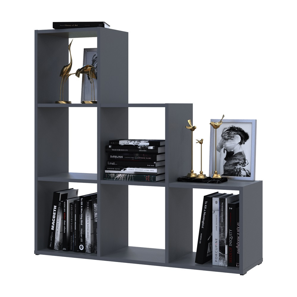 Стеллаж Doros Степь 3х3 Графит открытый 102.6х28.8х106.1 DRS-011764 (41516162) Днепр - изображение 1