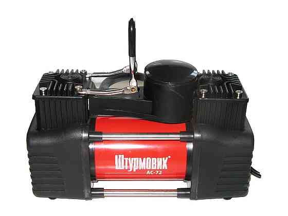 Компрессор Штурмовик AC-72 150psi/25Amp/60л/шл/клеммы/2цил Винница