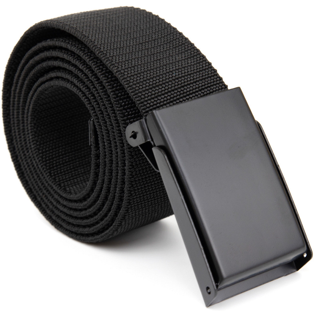Текстильный ремень с черной пряжкой Vintage 20530 Черный Киев - изображение 2