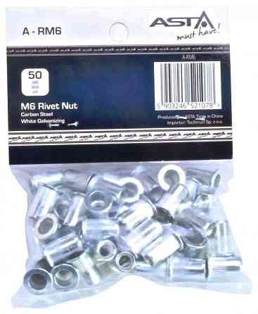 Заклепки різьбові М6, 50 шт ASTA A-RM6 Чернігів