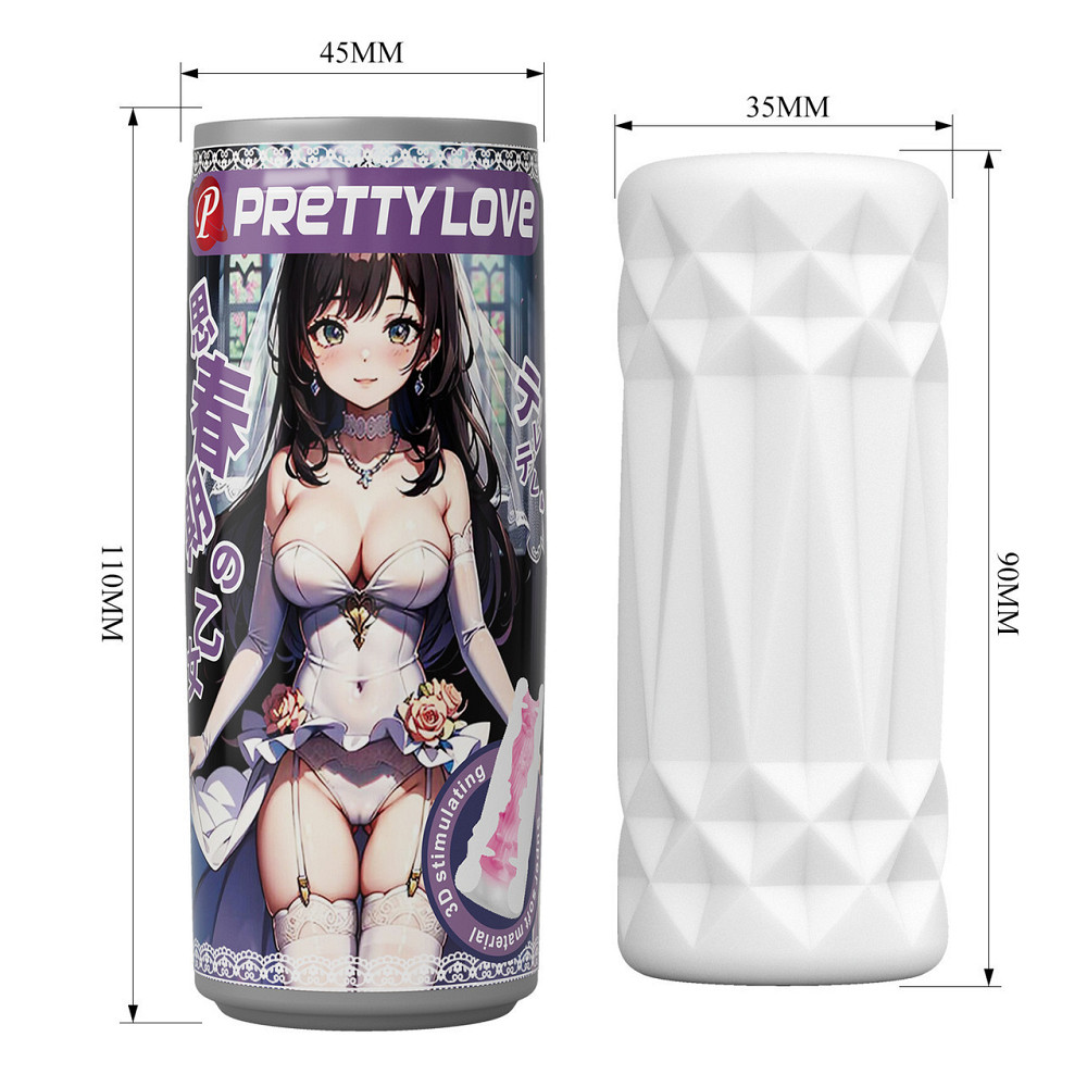 Мастурбатор PRETTY LOVE Pop-Top в виде банки, фиолетовый, 9 х 3.5 см Sex Aura Киев - изображение 7