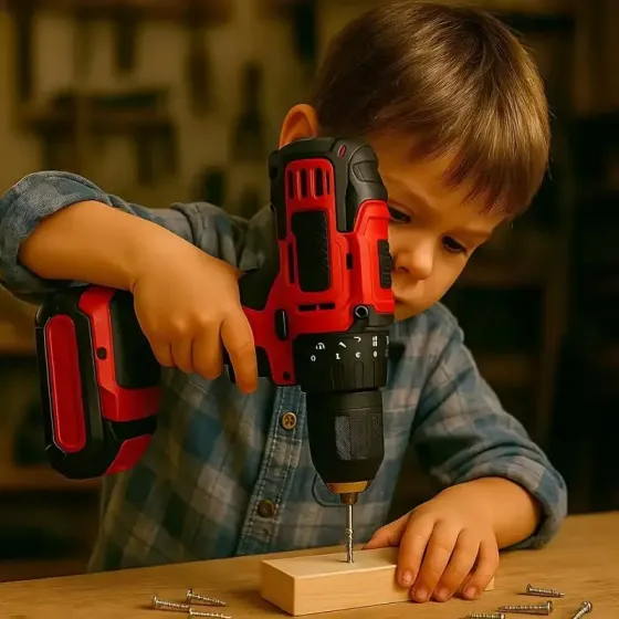 Аккумуляторный шуруповерт с набором инструментов и 2 акб li-ion 1.3ah, 24ВТ red Коломыя