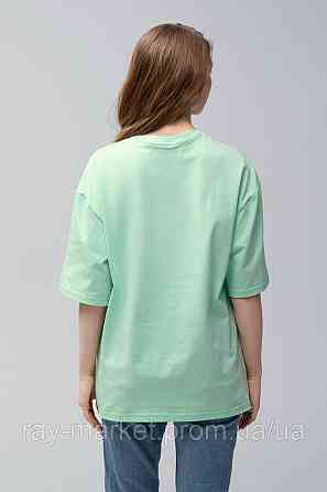 Футболка оверсайз RAY OVERSIZE жіноча світло-зелена  (U0104W-Light green) Київ