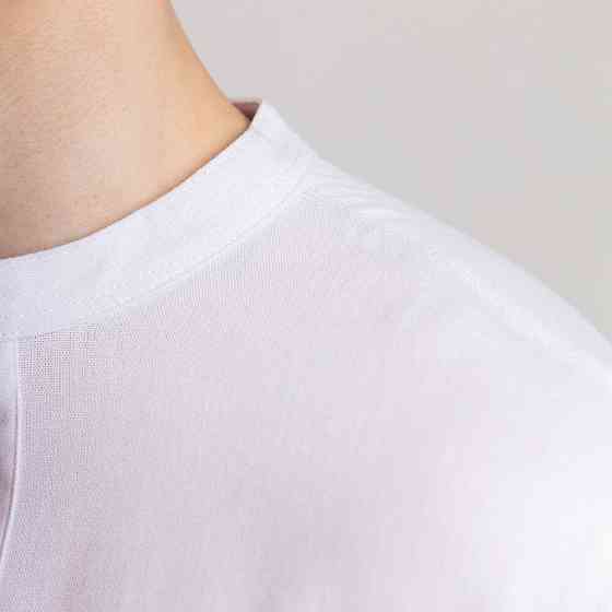 Мужская белая рубашка с коротким рукавом Pobedov Misto Киев