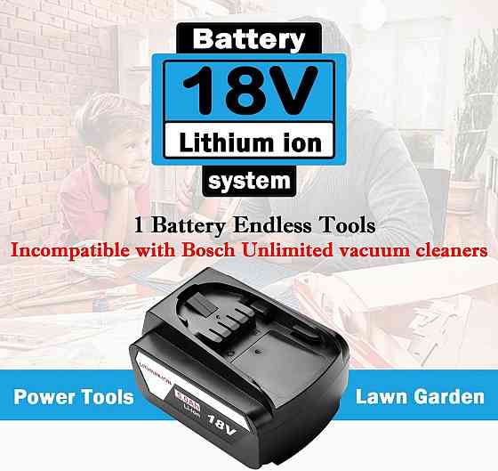 Аккумулятор Remate для электроинструмента Bosch 18V 5.0Ah PBA PSB PSR батарея до шуруповерта, дрели  Киев