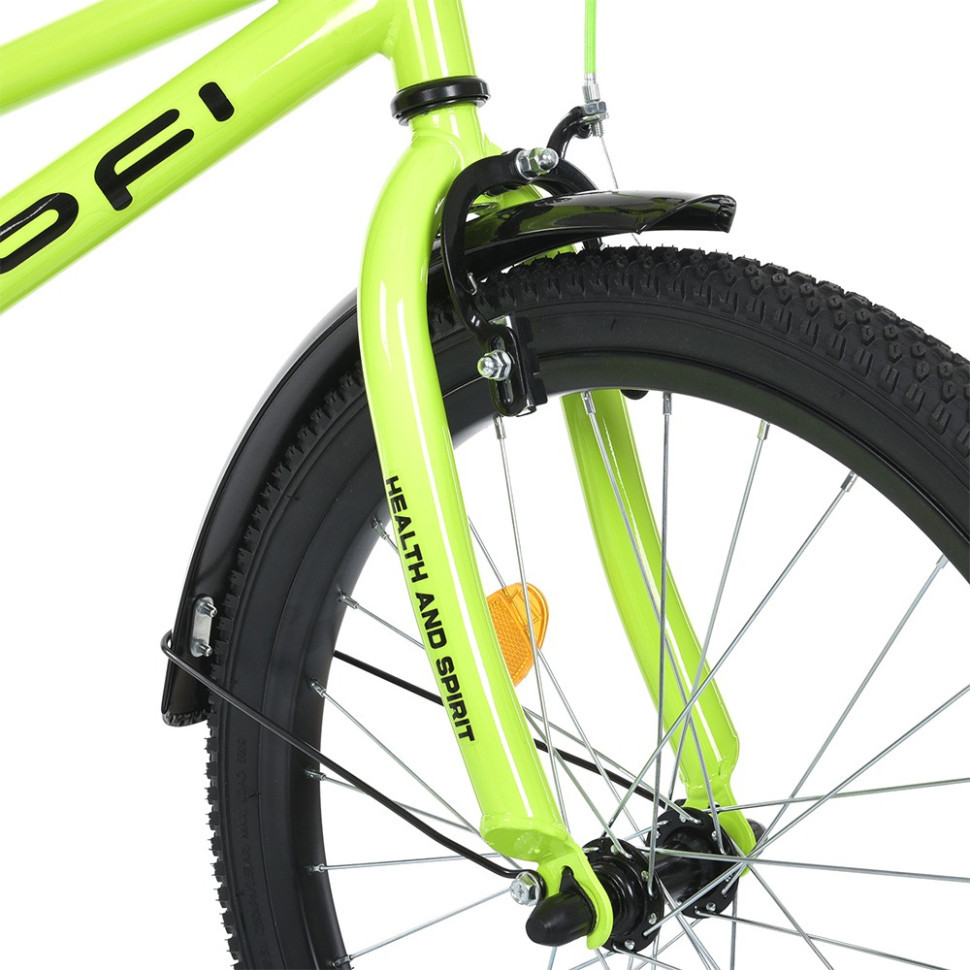 Велосипед дитячий MB 20013-1, 18 дюймів, салатовий Вінниця - фото 4