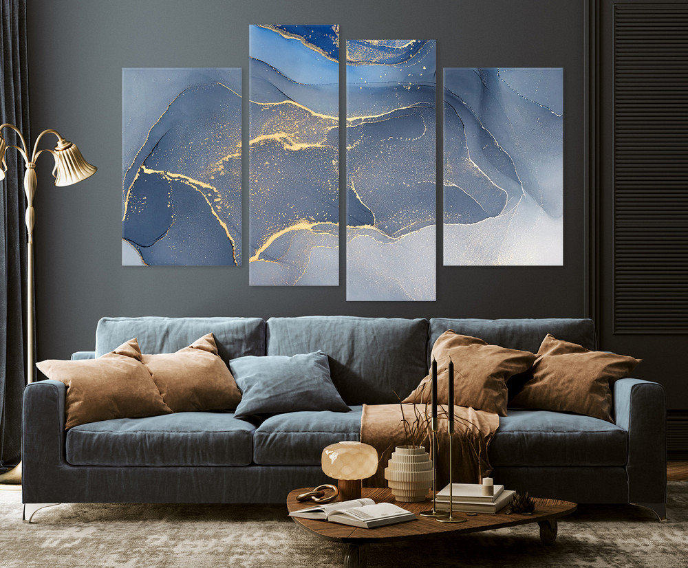 Модульна картина у спальню, вітальню Абстракція Art-620_4 90x132 см Київ - фото 2