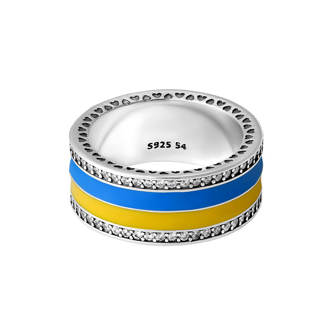 Срібна каблучка "З Україною у серці" MasterSem Київ - фото 3