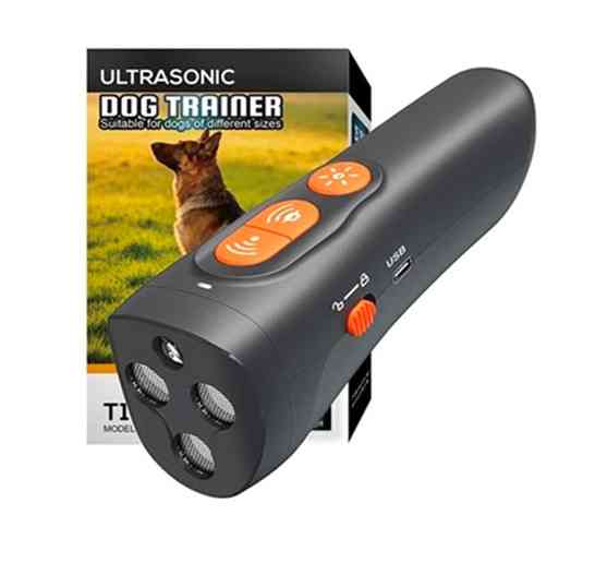 Відлякувач собак ультразвуковий акумуляторний Ultrasonic T1 з ліхтариком Type-C Вінниця
